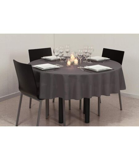 Nappe Antitache Ronde Unie 180cm Ardoise