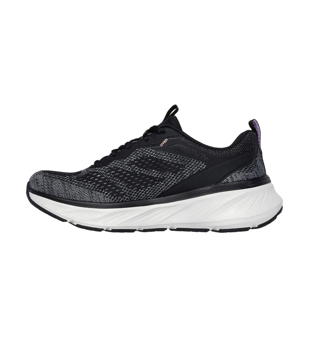 Womens/ladies edgeride power flow trainers black/lavender Skechers-4
