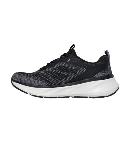 Womens/ladies edgeride power flow trainers black/lavender Skechers
