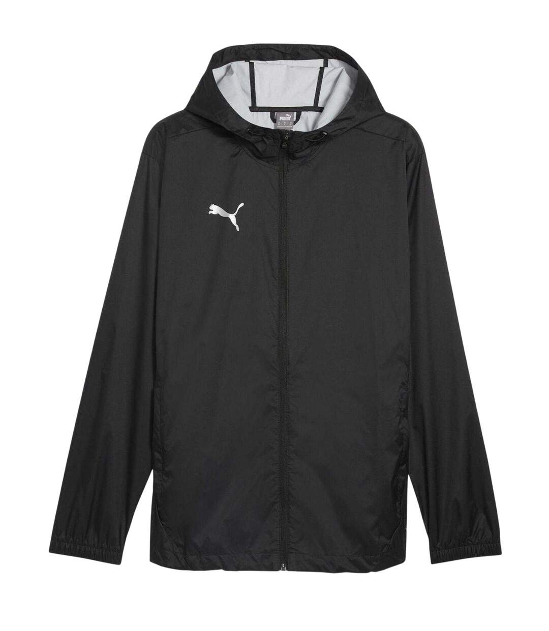 Mens Teamfinal Waterproof Lightweight Anorak  Black Puma-2