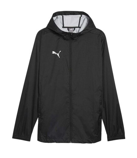 Mens Teamfinal Waterproof Lightweight Anorak  Black Puma