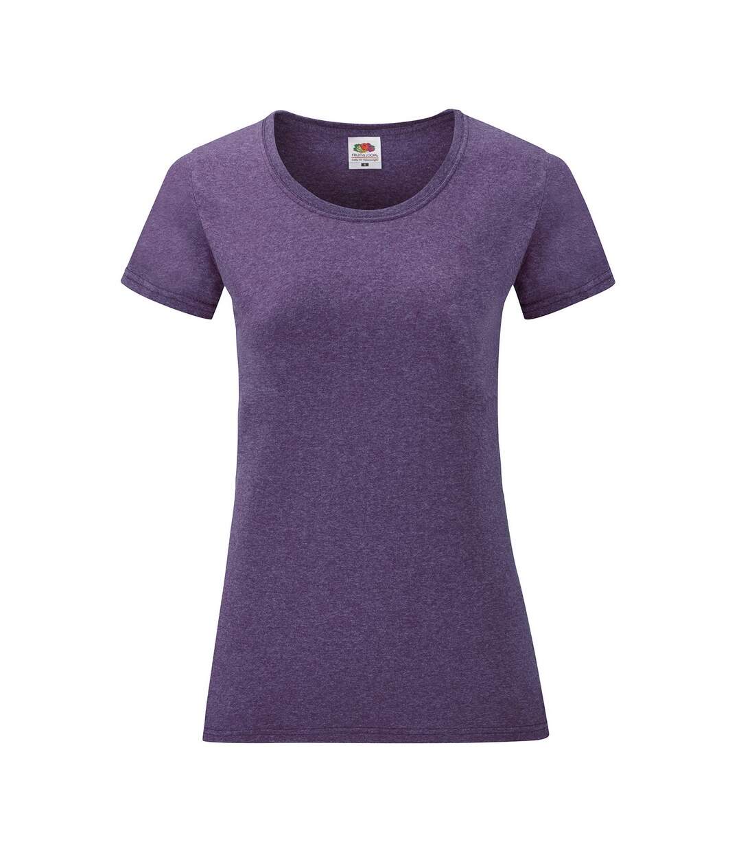 T-shirt valueweight femme violet Fruit of the Loom-1