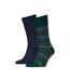 Chaussettes Motif/style À Motifs Homme Bleu Marine Vert Tommy Hilfiger-2
