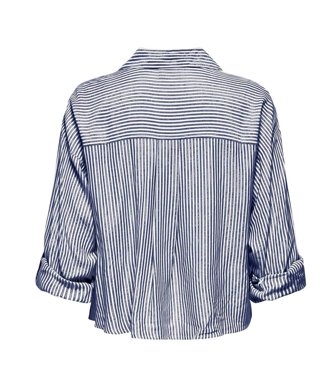 Chemise à rayures gris/blanc femme jdy selma-2