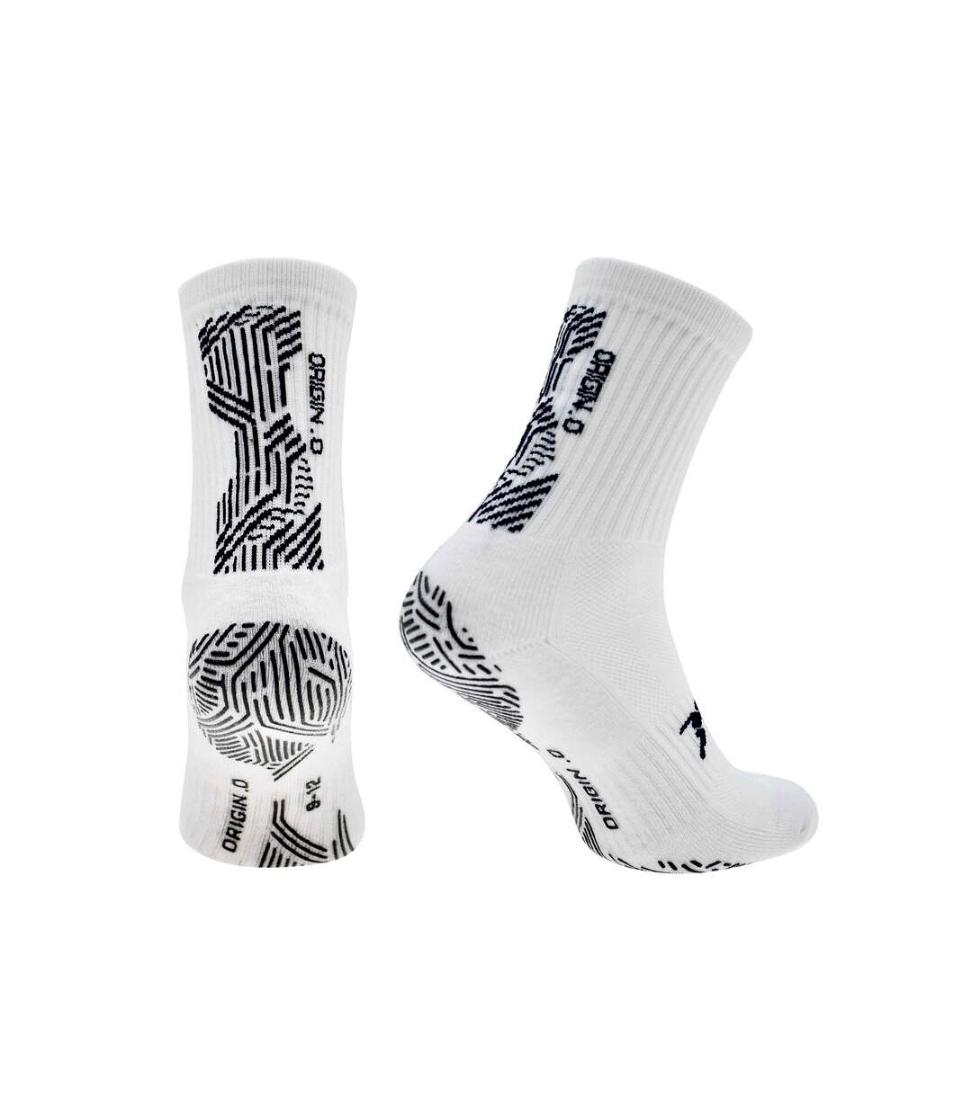 Chaussettes de sport origin.0 adulte blanc / noir Precision