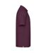 Mens Premium Cotton Pique Polo Shirt Burgundy Fruit Of The Loom-3