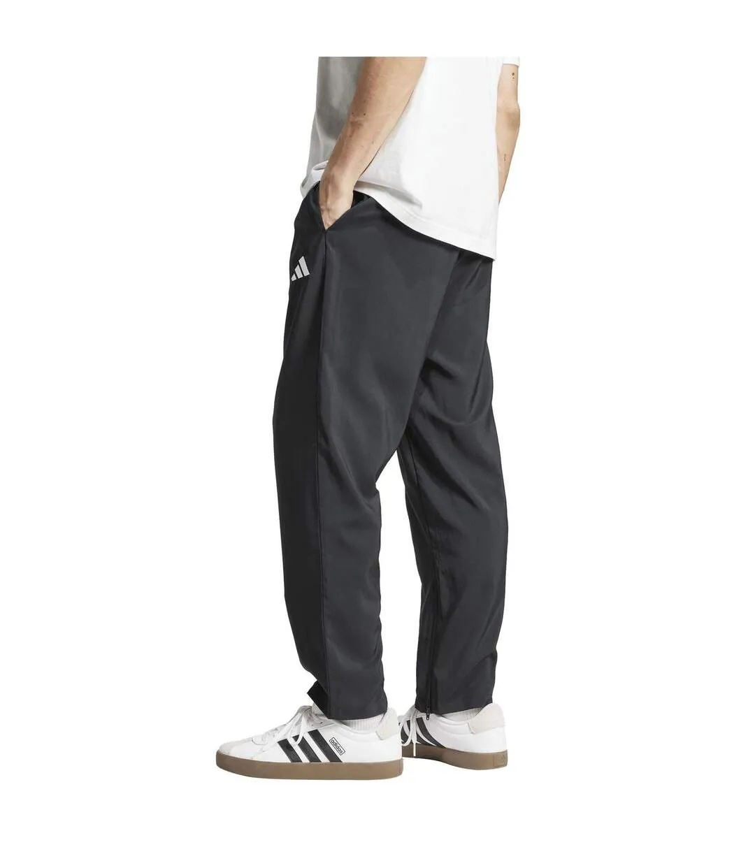 Mens Stanford Joggers Black White Adidas-3
