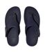 Mens Leather Toe Post Flat Sandals Navy FitFlop-4