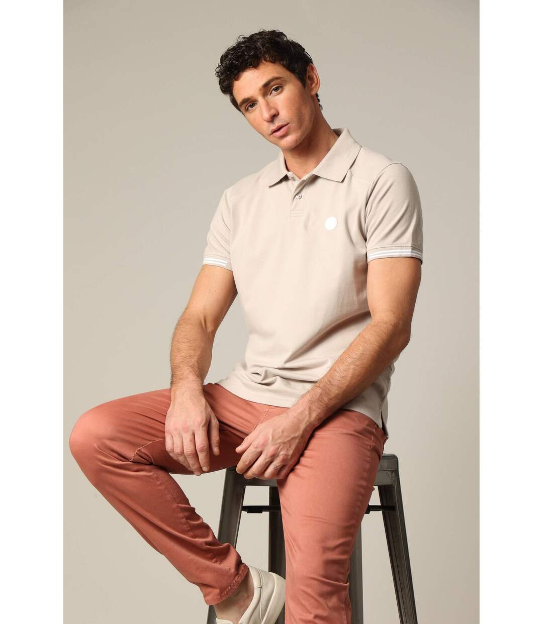 Polo DEAN manches courtes pour homme en piqué de coton DEAN-2