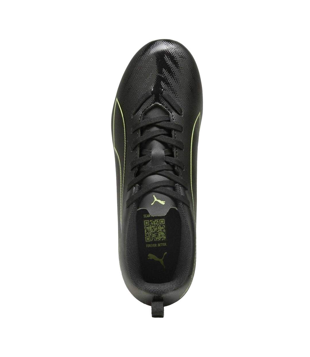 Chaussures De Foot Pour Terrain Ferme Ultra Play Enfant Noir Vert Puma-3
