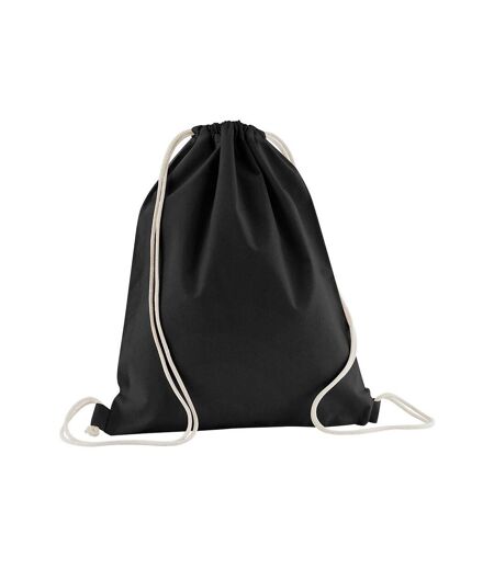 Organic Cotton Drawstring Bag One Size Black Westford Mill