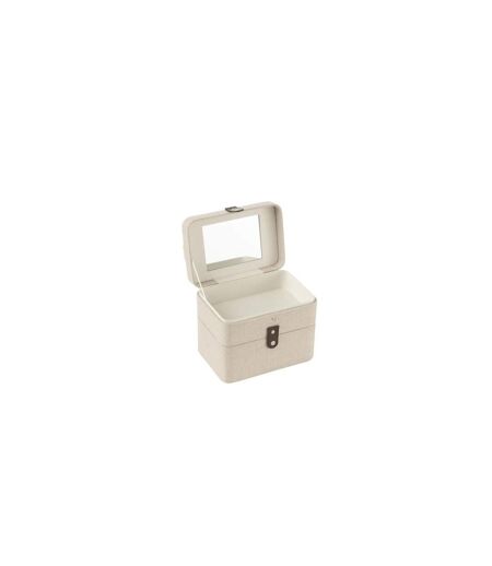 Boîte Pour Cosmétiques en Tissu Ericka 21cm Gris