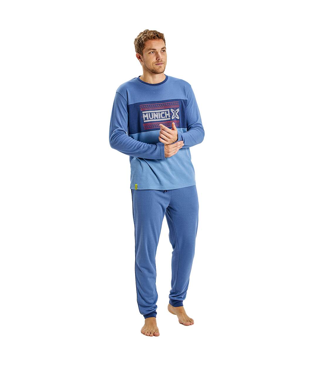 Winter pajamas long sleeve round neck MU1 men-1