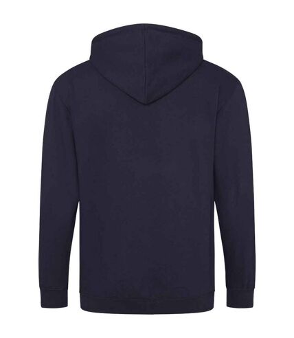 Mens full zip hoodie new french navy Awdis