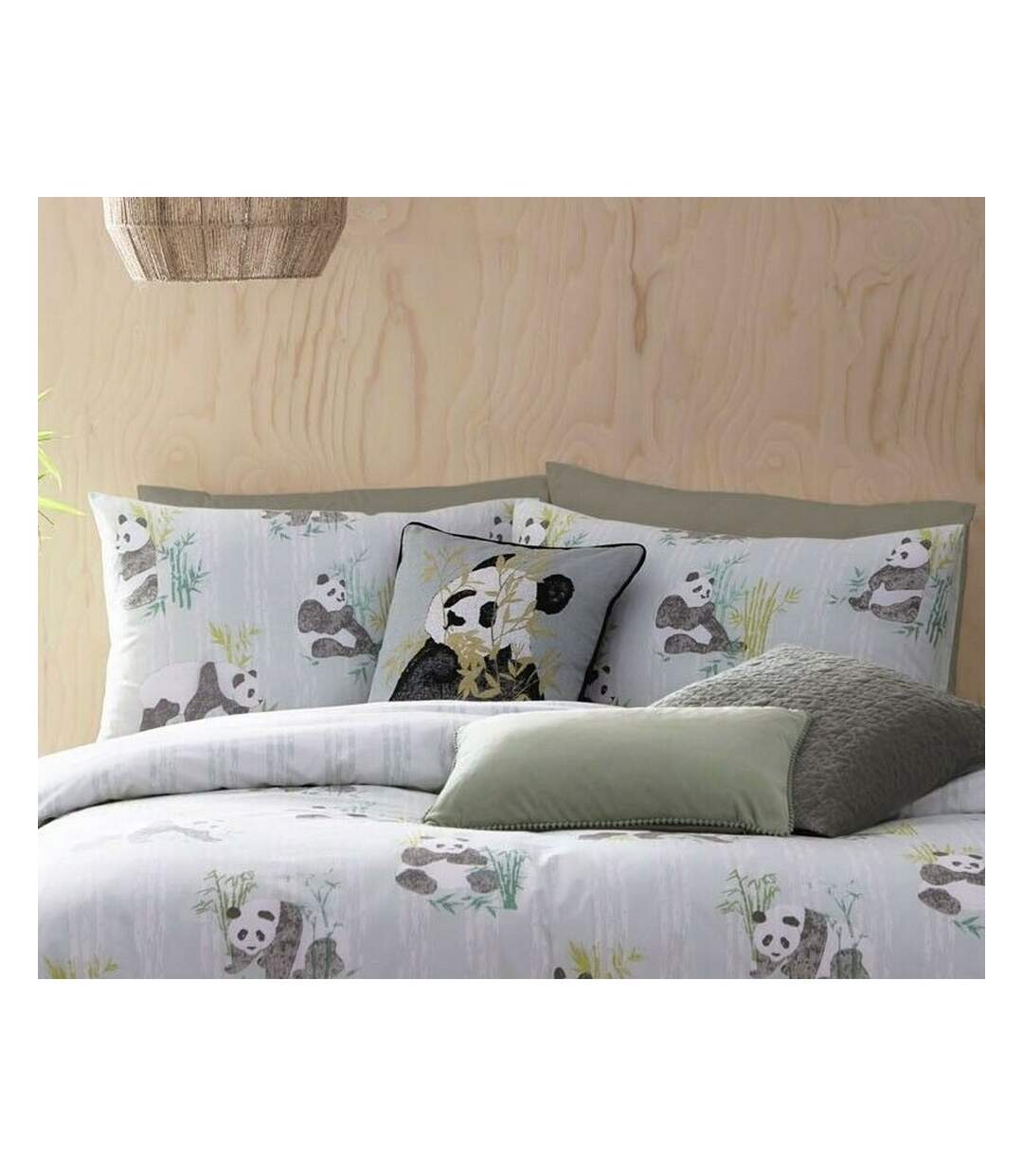 Pandas cushion cover one size green Furn