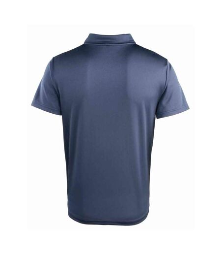 Premier Unisex Coolchecker Studded Plain Polo Shirt (Navy) - UTRW1110