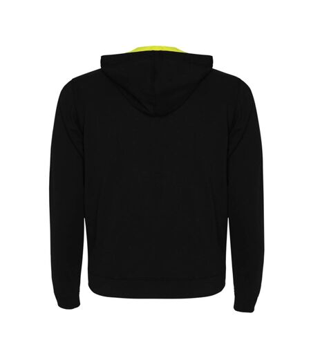 Veste À Capuche Fuji Adulte Noir Jaune Fluo Roly