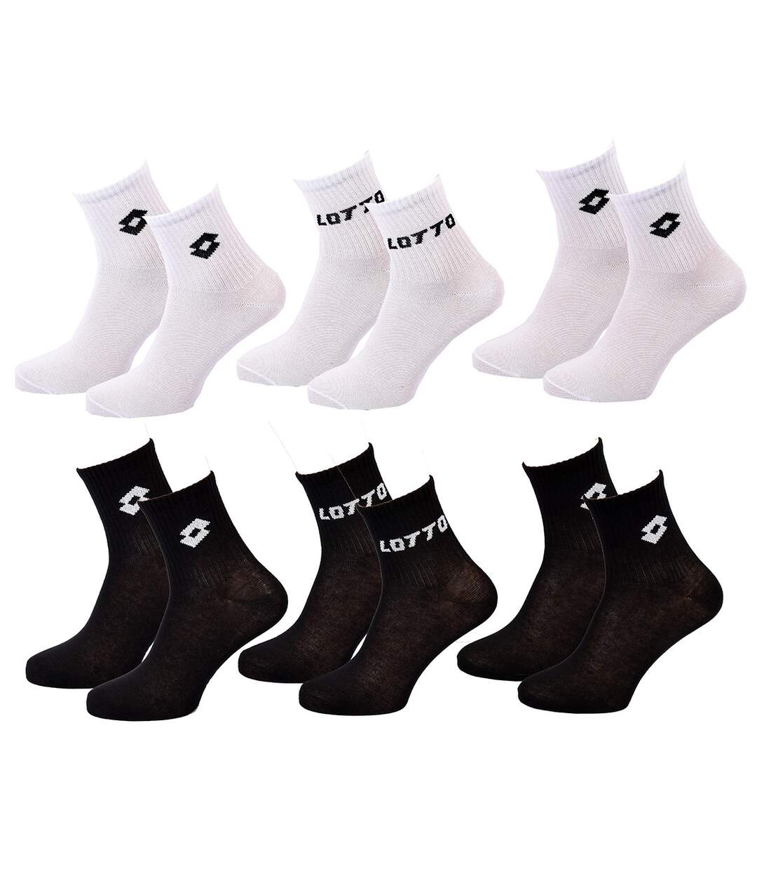 Chaussettes Femme LOTTO Pack de 6 paires QUARTER 1714-1