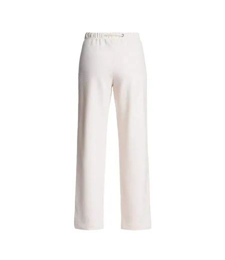 Womens/ladies Bia Moonbeam Wide Leg Trousers Cream Parajumpers