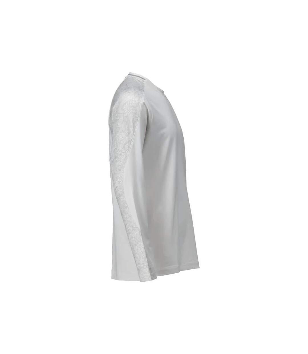 T-shirt Manches Longues Customised Homme Blanc Mascot-3
