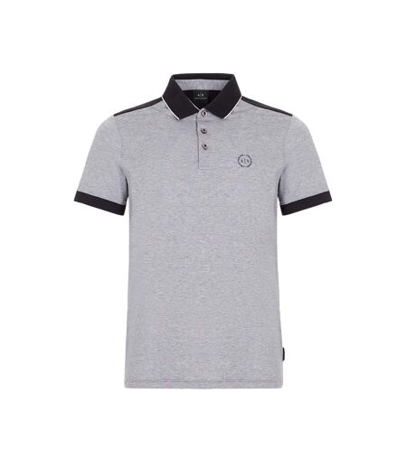Mens Regular Short-sleeved Polo Shirt Black Armani Exchange