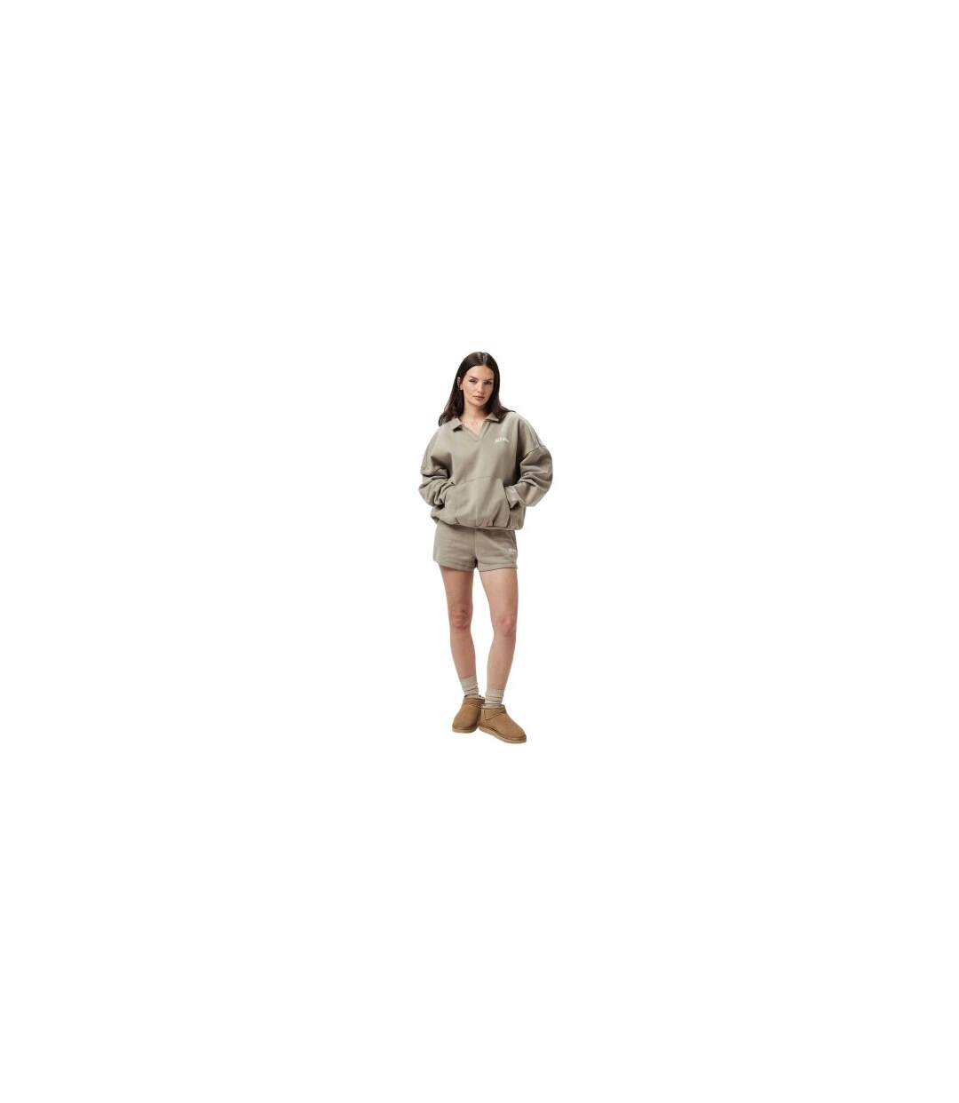 Short De Jogging Femme Taupe Jack Wills-1