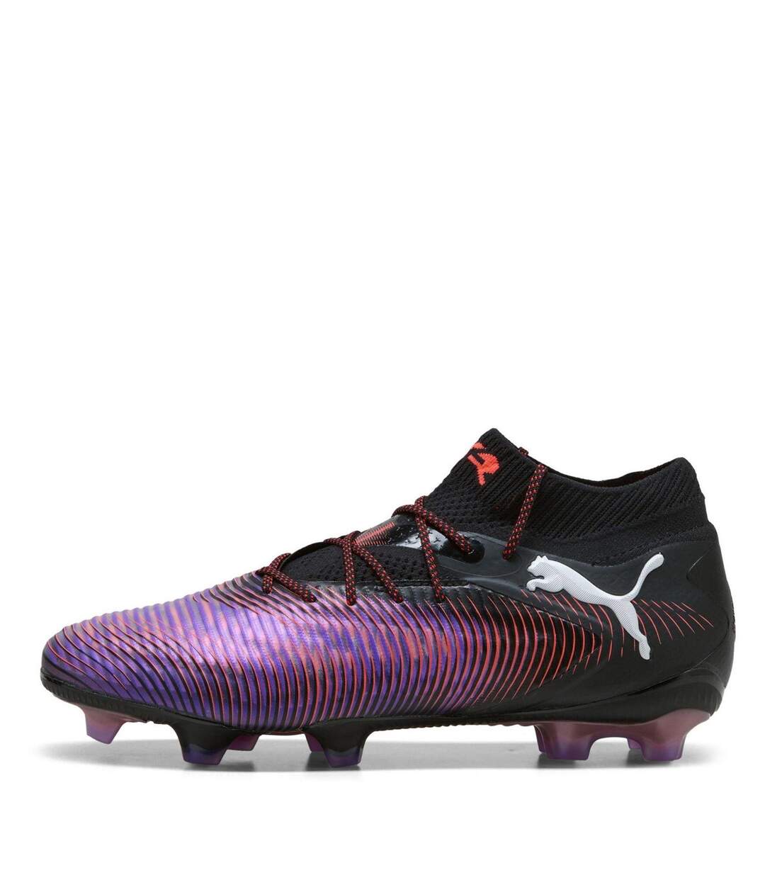 Unisex Adult Future 8 Ultimate Firm Ground Football Boots Black Purple Puma-2