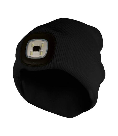 Ladies & Mens Winter Knit Beanie Hat with LED Light Torch