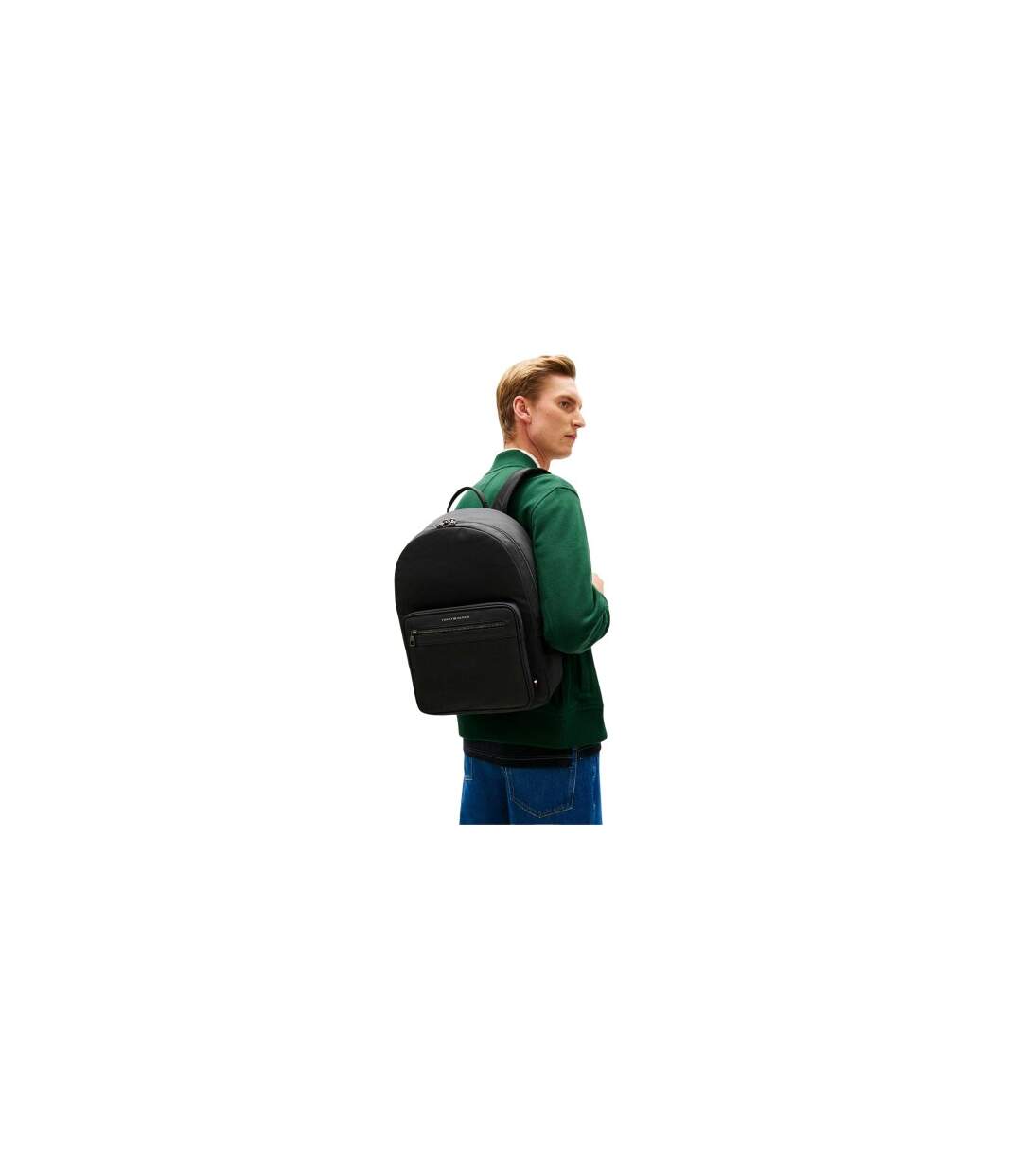 Plain Polyester 16l Backpack One Size Black Tommy Hilfiger-1