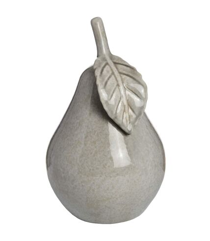 Ceramic pear small h11.5 x w11.5 x d19.5cm antique grey Hill Interiors