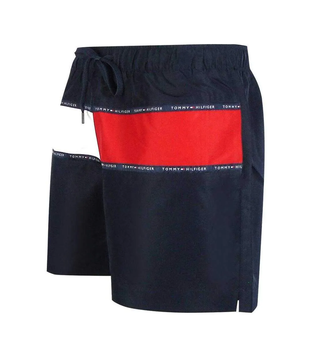 Mens Flag Swim Shorts Black Tommy Hilfiger-3