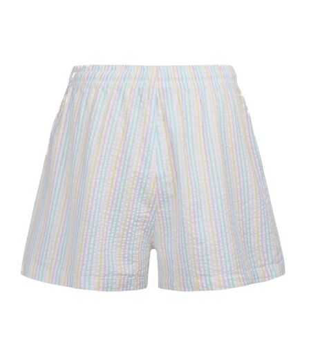 Short à rayures blanc  femme teddy smith sublima