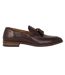 Mens abingdon tassel leather loafers dark brown Debenhams