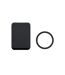 Karta Magnetic Leather Card Holder One Size Black MidOcean-1