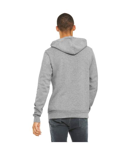 Sweatshirt Polaire À Capuche Unisexe Gris Bella + Canvas