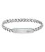 Mens Black Ion Plating Stainless Steel Bracelet One Size Silver Lacoste-1