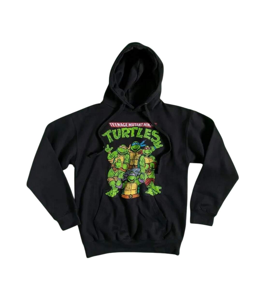 Unisex Adult Hoodie Black Charcoal Teenage Mutant Ninja Turtles-1