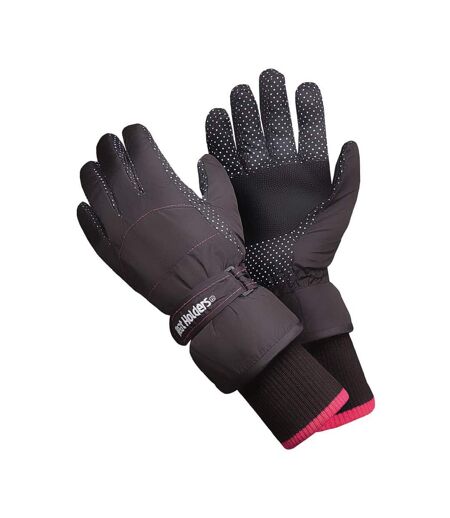 Ladies Soft Shell Waterproof Fleece Lined Winter Thermal Ski Gloves