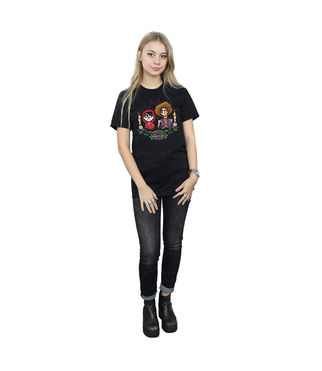 Disney - T-shirt COCO MIGUEL AND HECTOR - Femme (Noir) - UTBI16490-4