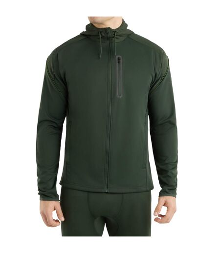 Mens pro training full zip hoodie deep forest/cactus Umbro