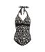 Womens/ladies Flavia Ii Abstract Floral One Piece Swimsuit Beige Regatta-1