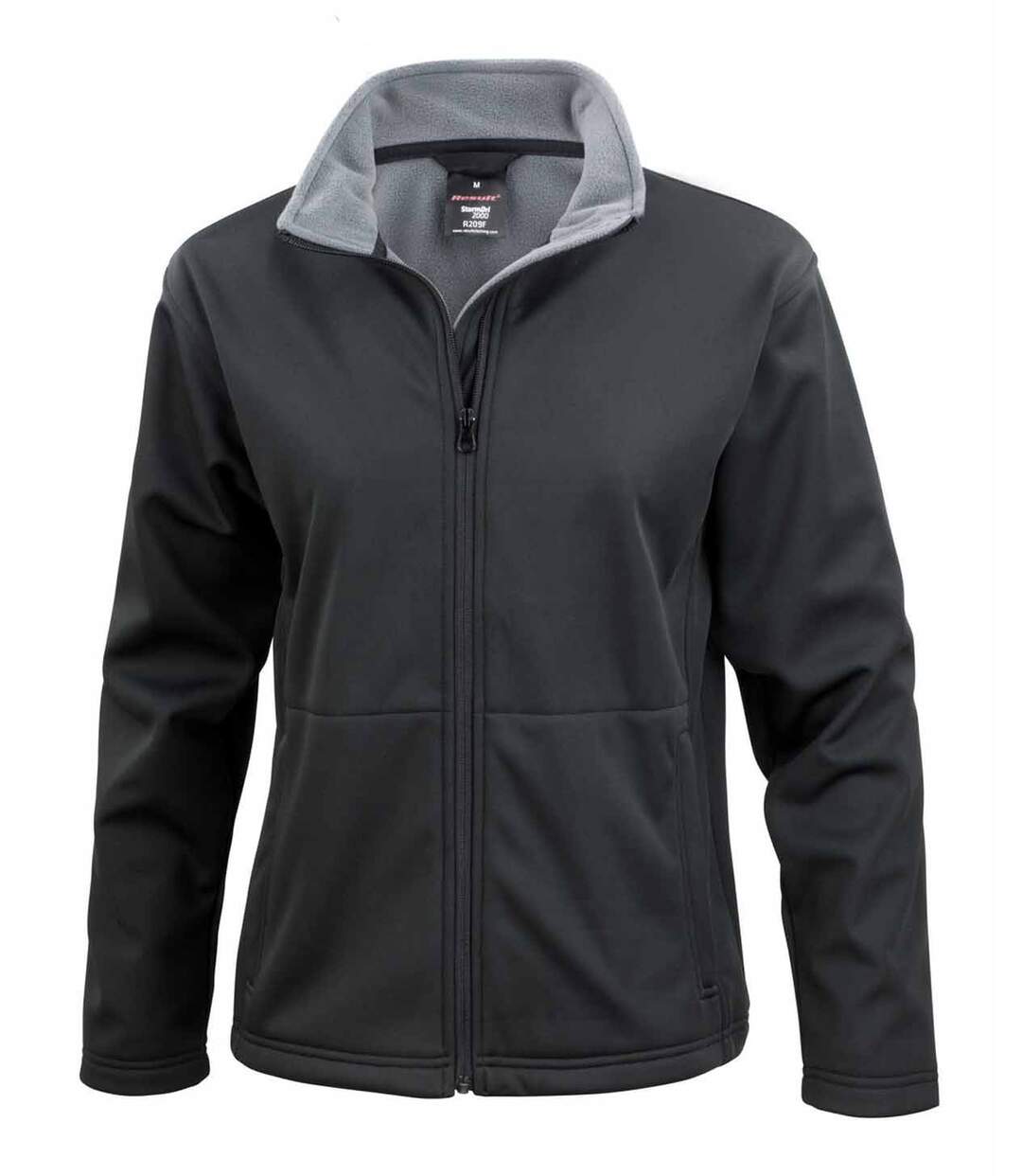 Veste softshell FEMME doublée micropolaire R209F - noir