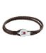 Mens Leather Braided Bracelet One Size Brown Tommy Hilfiger-1