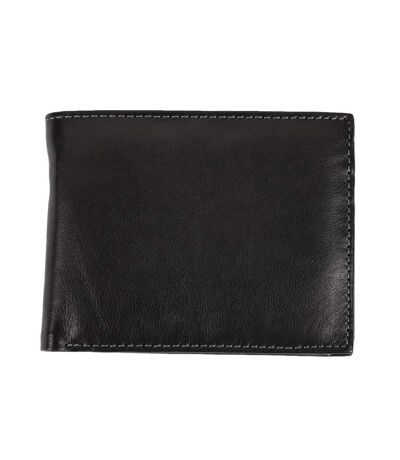 Eastern Counties Leather Mens Mark Trifold Wallet With Coin Pocket (Black) (One Size)