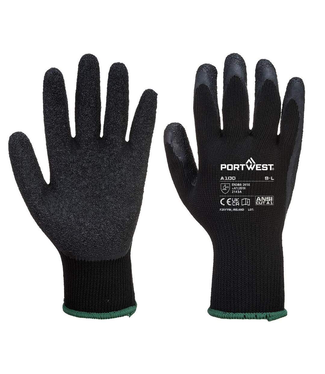 Gants adhérents a100 2xl noir Portwest-1