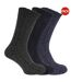 Lot De 3 Chaussettes De Botte Homme Bleu Marine Gris Bleu Universal Textiles-1