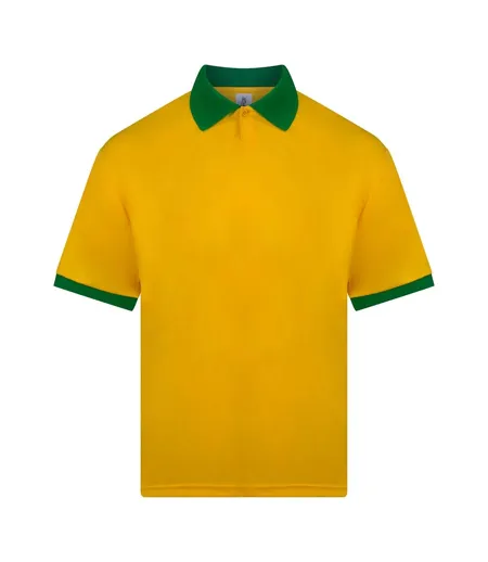 Mens Retro Sports Jersey Yellow Green Just Cool