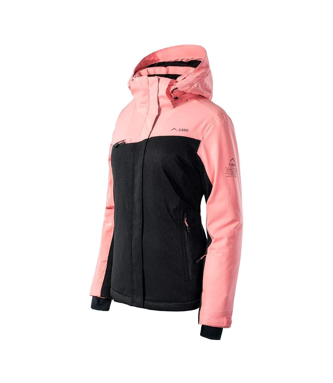 Blouson de ski lille femme noir / flamant rose Elbrus Elbrus