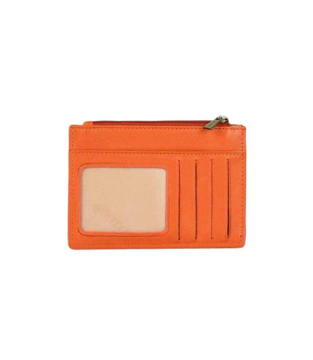 Katana - Porte-cartes compact en cuir - orange - 8763-2