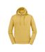 Mens Authentic Hoodie Mustard Yellow Russell-1